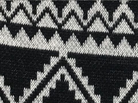 55/44/1 COTTON/POLYESTER/SPANDEX KNIT JACQUARD