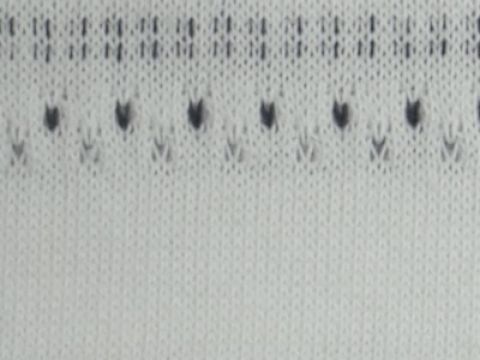 60/40 CTN/POLYESTER CVCP POINTELLE STRIPE JACQUARD  FABRIC